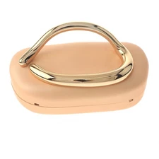 Gold Tone Metal Hardware Handle Fashion Acrylic Clutch Evening Bag BZY246-GLD