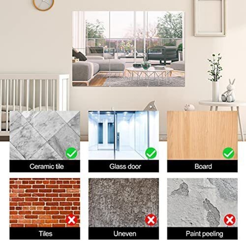 Enhance Aesthetics with 20 x 20 Acrylic Mirror Tiles Stylish and Attractive - Photo 6/12