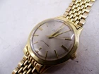 Vintage 14K Gold Filled Men's Wristwatch Omega Automatic Seamaster Watch w/ Box