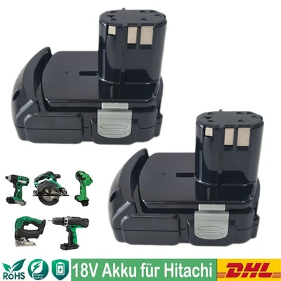 POWER WINGS 2X Akku für Hitachi 18V BCL1815 BCL1840 BCL1830 EBM1830 327730 326240 3000mAh DE