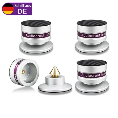 AUDIOCRAST 4Pcs Lautsprecher Spike Pad Basis Verstärker Isolation Kegel Speaker Standfüße