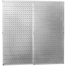 Wall Control Pegboard Pack- 2 Panels Galvanized Metallic 32"" X 32"" X 3/4""