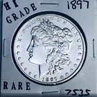 1897 MORGAN SILVER DOLLAR HI GRADE GENUINE U.S. MINT RARE COIN 7535