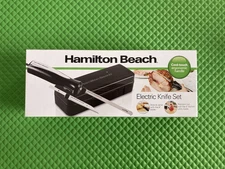 Hamilton Beach Electric Knife Set Cool-Touch TWO BLADES Hard Case 74275Z New