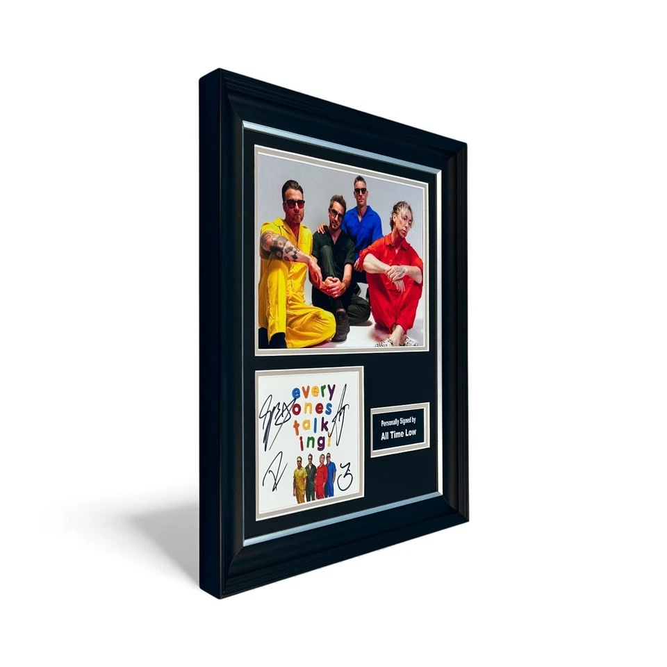 All Time Low 'Everyones Talking' SIGNED Handmade Photo Display & COA Autograph - Image 2 of 4
