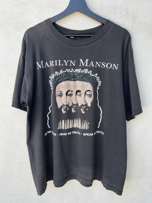 トップス MARILYN MANSON believe t-shirt fade l s-l400.jpg
