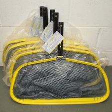 (5) Jed Pool Tools Leaf Rake Head 40-396, Black/Yellow, 22" x 19-3/4", Aluminum