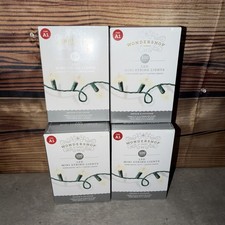 Lot of 4 Boxes Wondershop A1 100 Mini String Lights Warm White NEW Opened Boxes