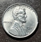 1943 1C Lincoln Cent VF WW2 Steel Pennie #2