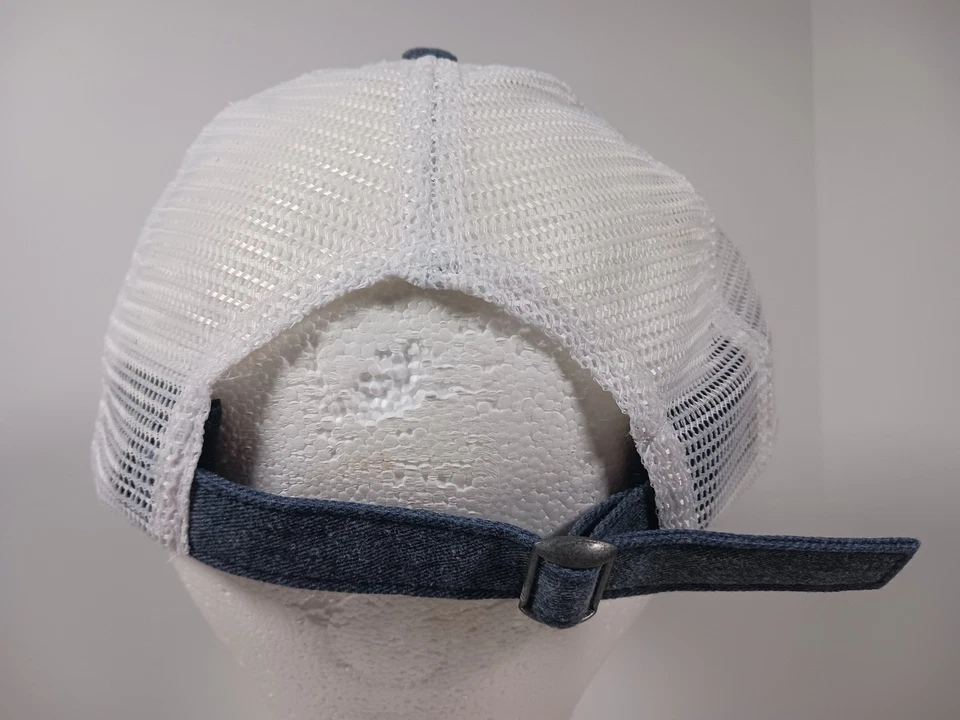 Tommy Bahama Mesh Adjustable Strapback Hat Cap Gray White w/ Margarita Recipe - Image 4 of 4