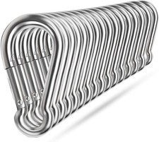 Spring Snap Hooks, 304 Stainless Steel Metal Clip Heavy Duty Rope Connector Smal