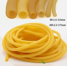 High Elasticity Natural Latex Hose for Medical Hemostasis Yellow Ø 1.6mm-12mm