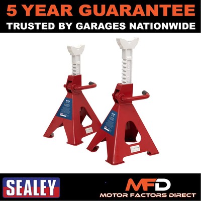 Sealey Ratchet Type Axle Stands (Pair) 6 Tonne Capacity per Stand VS2006