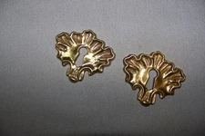 Two, Reproduction, Cast Brass, Keyhole Covers, With Nice Design - SEE INFO