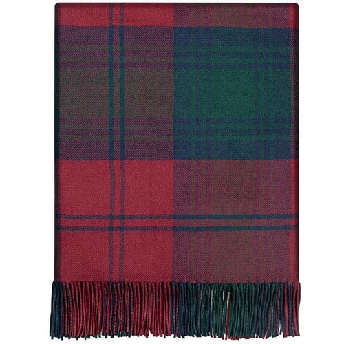 100% LambsWool Blanket | Lochcarron Of Scotland | Lindsay | Made In Scotland - Picture 3 of 3