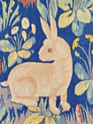 Lady and the Unicorn 1983 Bunny Panel Waller Ltd Authentic Cert Tapestry France