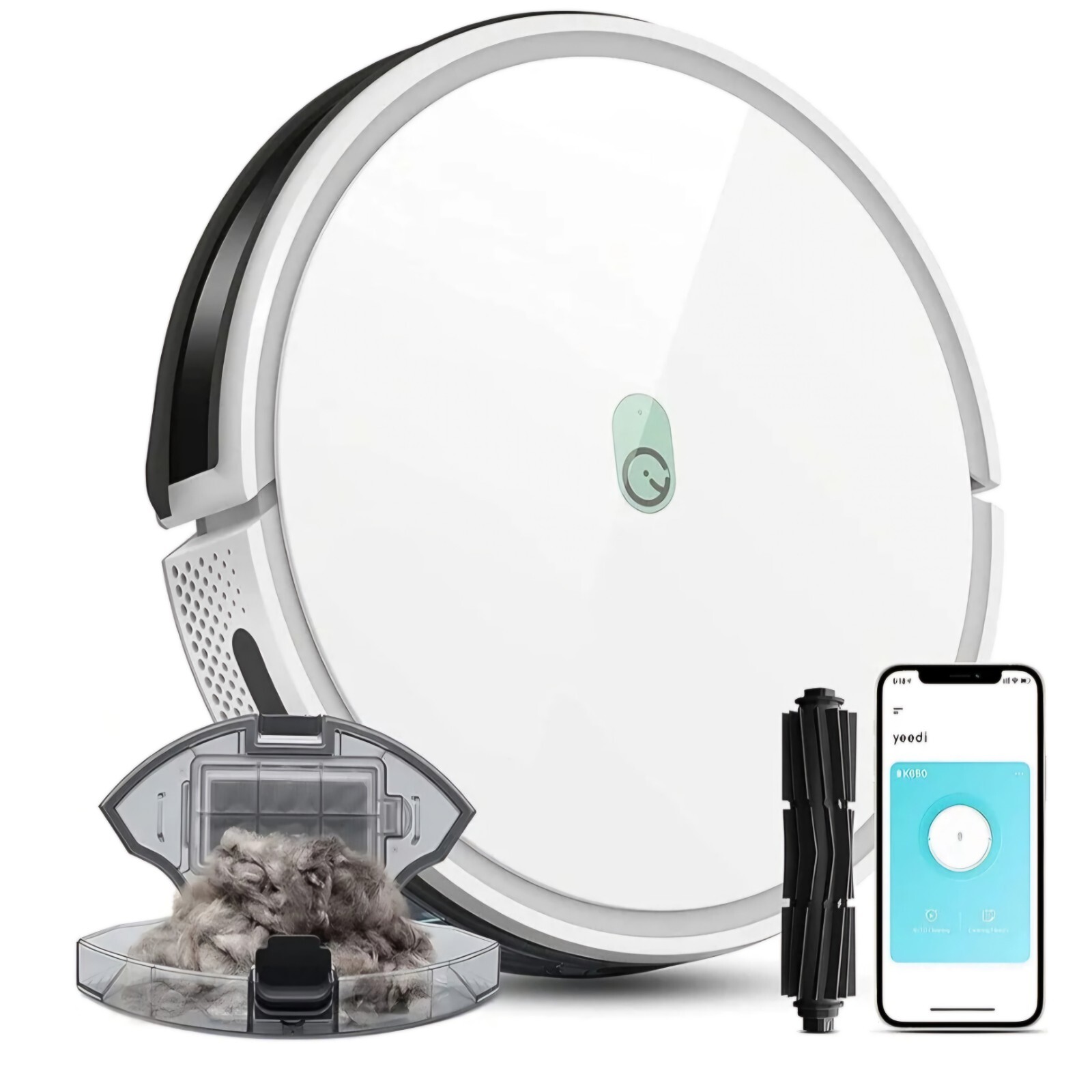 Yeedi K650 Robot Vacuum Cleaner Model K652G 2000Pa Wi-Fi Self-Charging 800ML