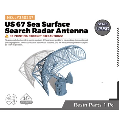 Yao's Studio 1/350 Model Upgrade Parts  US 67 Sea Surface Search Radar Antenna