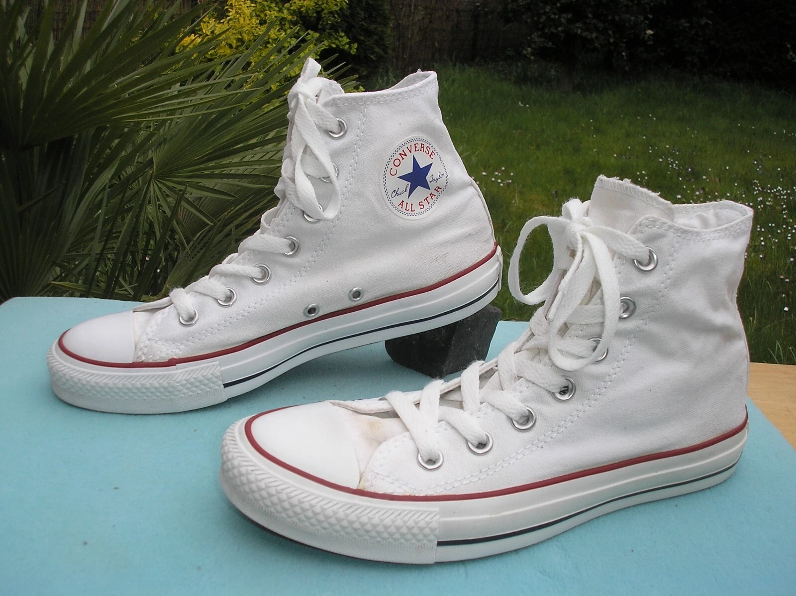 Sneakers originali Converse Chucks Taylor HI numero 39 bianche perfette!