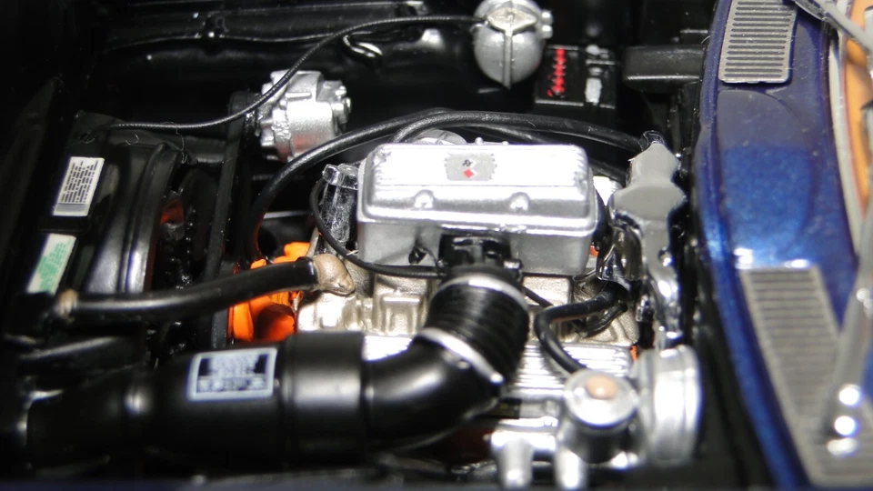 Corvette Chevrolet55Chevy57StingRay1:24Race12Car1963Custom1967Carousel BLUE18 - Image 4 of 4