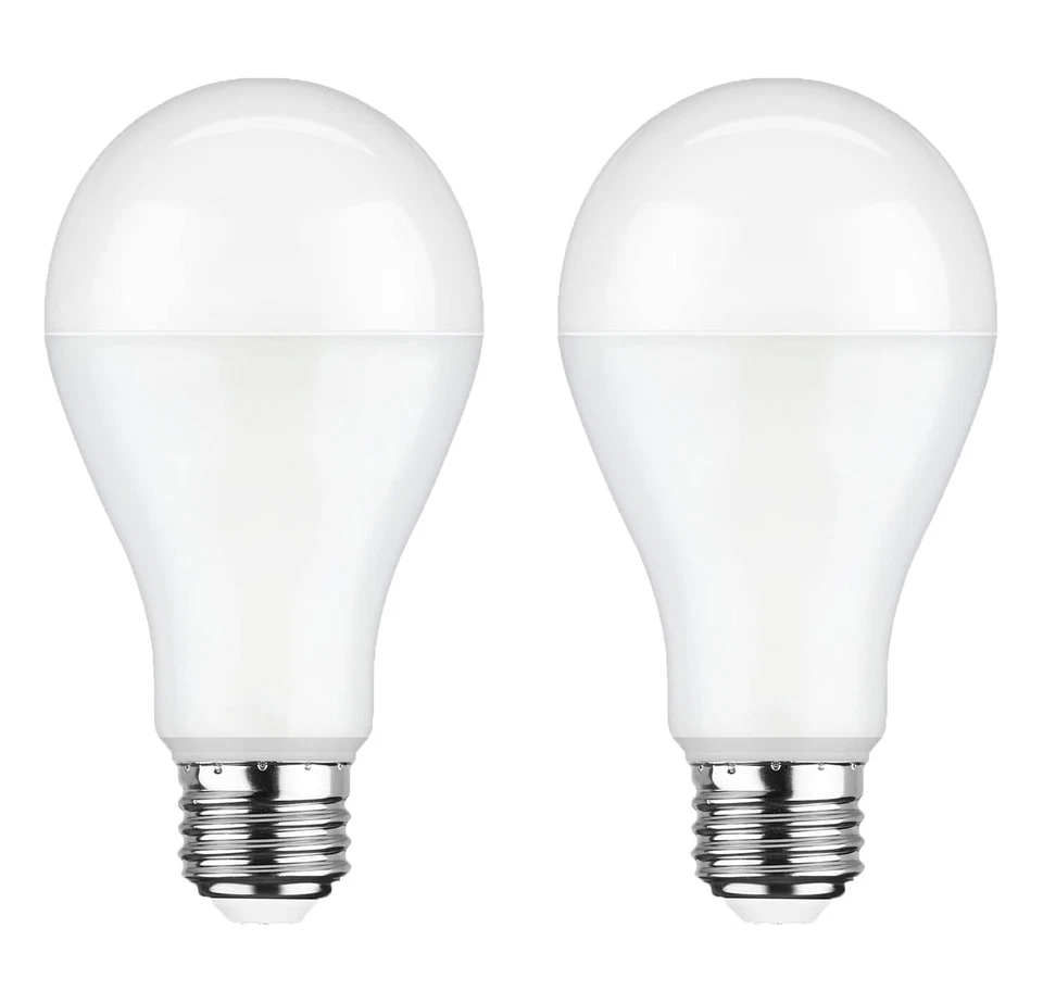 4-Pack A19 LED Light Bulbs 80W Equivalent E26 Base 9W 1000LM Daylight 5000K - Image 2 of 4