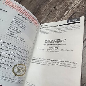 Nintendo NES Control Deck System Console Instruction Manual Booklet Japan