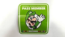 NEW Universal Studios Hollywood Luigi Pass Member Magnet Super Nintendo World