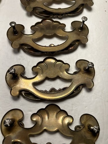 Lot Of 17 Vintage KBC2 Keeler Brass Co. Brass Dresser Furniture Drawer Pulls - Picture 16 of 19