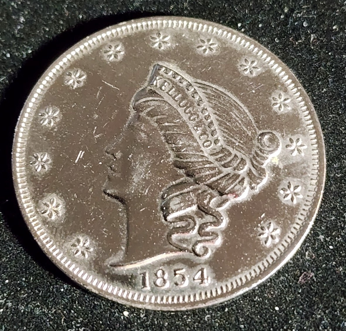 VINTAGE KELLOGG & CO 1854 COIN MEDALLION. Our T7192 | eBay
