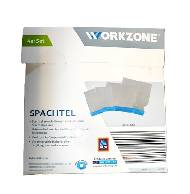 Japanspachtel 4-teilig, Spachtelsatz, Flächenspachtel, neu, Stahl, Spachtel