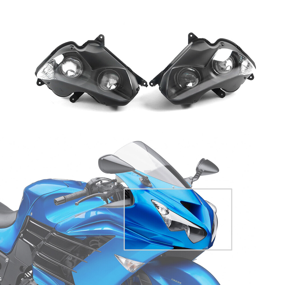 Headlight For Kawasaki ZX-14R ZZ-R1400 12 13 14 15 16 17 18