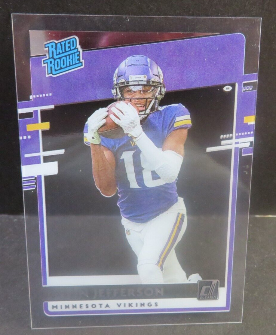 #3961 2020 DONRUSS CLEARLY RATED ROOKIE JUSTIN JEFFERSON #RRJUJ