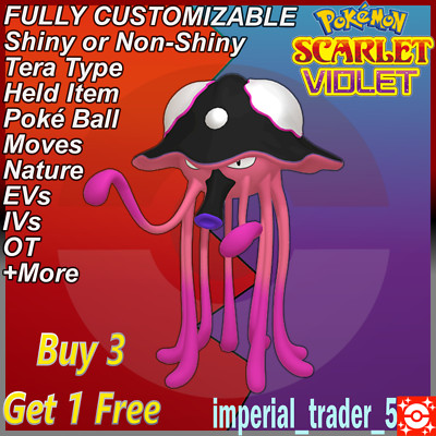 Pokémon Scarlet and Violet   Shiny Toedscruel   W/ Best 6IV Customizable