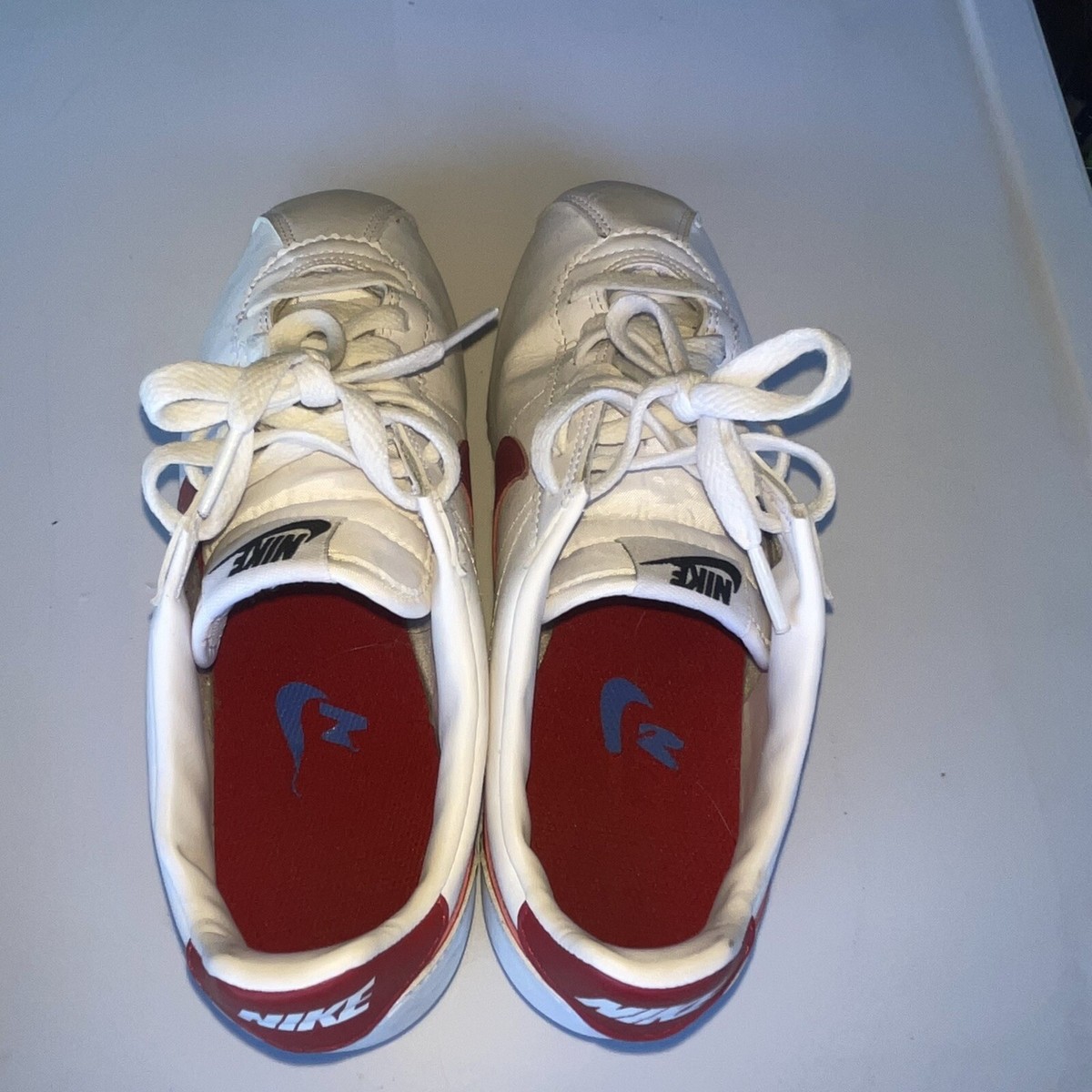 Nike Women's Classic Cortez White Red Leather Varsity Royal