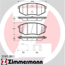 Zimmermann brake pad set, disc brake 25187.180.1
