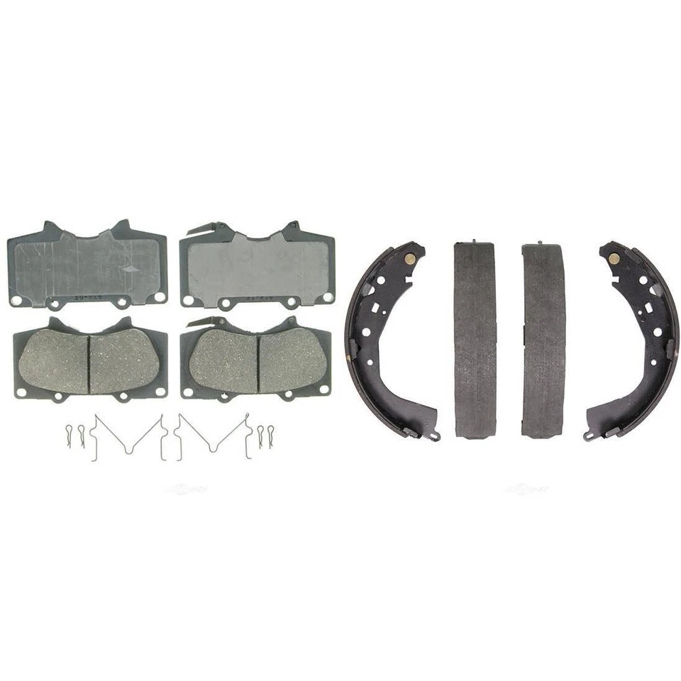 Juego de pastillas de freno y zapatas de freno de disco de cerámica Wagner delanteras y traseras para TOYOTA TUNDRA Foto 3 de 4