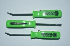 Matco tools promotional mini pocket clip pry bar green handle small new tool 3pc