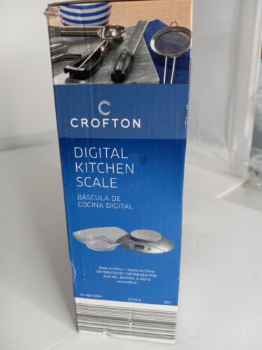 Escala de cocina digital de acero inoxidable Crofton - 13 libras de capacidad de peso - Imagen 3 de 3