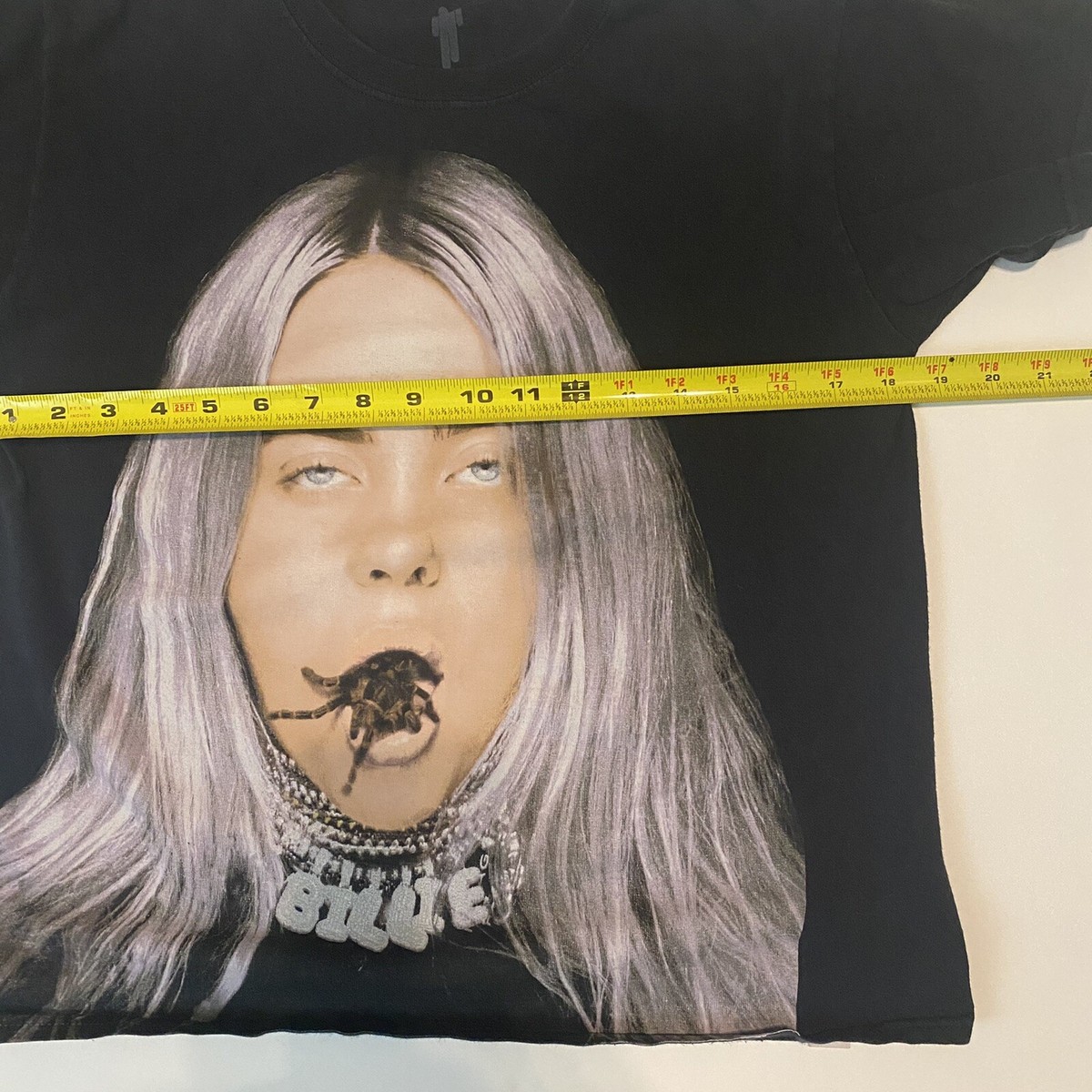Billie Eilish スパイダー　タランチュラ　Tシャツ ビリー・アイリッシュスパイダーマウスTシャツ ブラック蜘蛛クモ