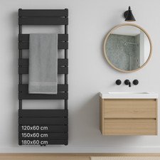 Radiatore Bagno Nero - Scaldasalviette Design - Varie Misure - Nuovo