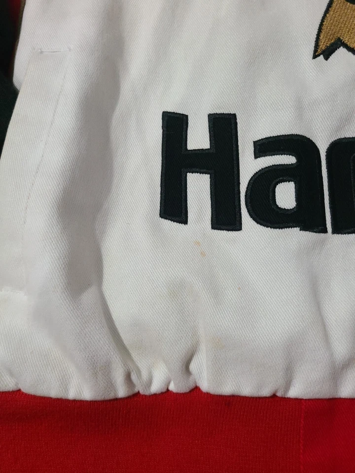 Chaqueta con botones JH Design Robby Gordon Jim Bean FIRMADA para hombre talla XL, usada Foto 2 de 4