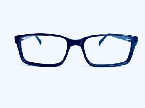 Warby Parker WP Rectangular Black Frame Eyeglasses Reynold 100 54-17-145