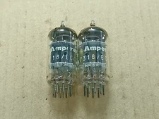 Matched pair Amperex 7316 ECC186 tube ECC82 12AU7 tube PQ Premium Quality 1963