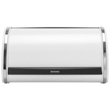Image of Brabantia Roll Top Bread Bin, White, Medium- RRP £69.99