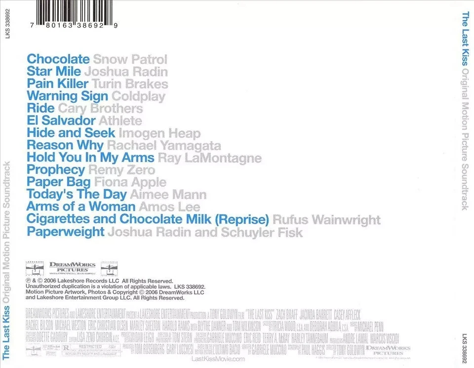 VARIOUS ARTISTS - THE LAST KISS NEW CD - Image 2 of 2