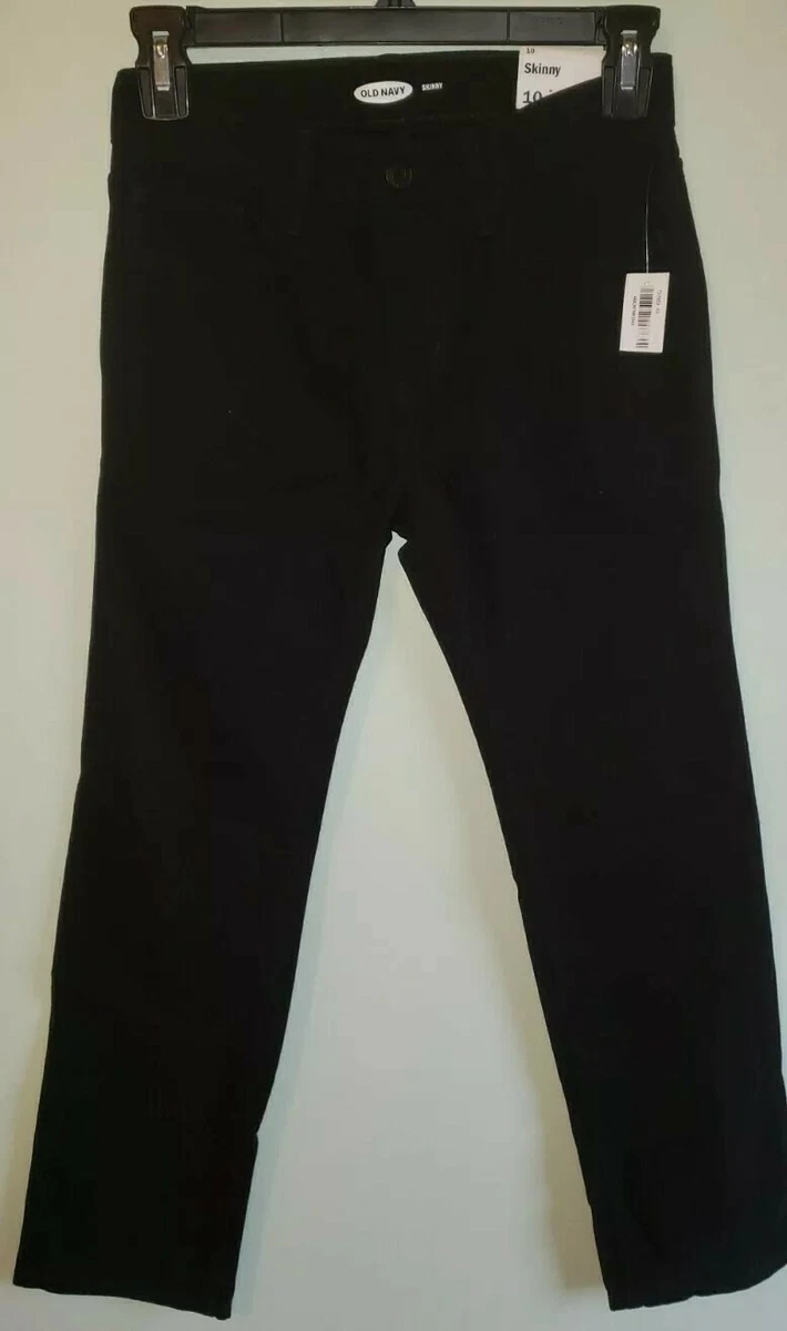 NEW Old Navy Boys SIZE 10 Skinny Lightweight Jeans BLACK 757053