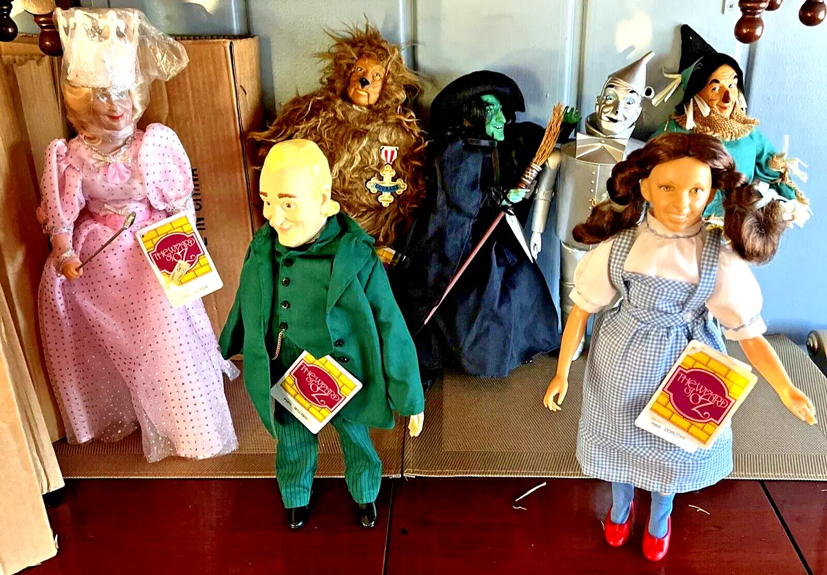 LOT 7 Vintage DOLLS The Wizard of Oz Turner Presents 14 1987
