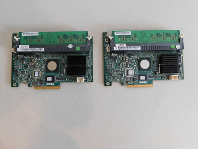 Lot of 2 Dell 0TU005 5I PCI-E Sas Raid Controller Cards With 256MB