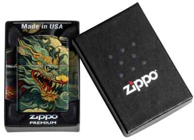 Zippo Feuerzeug Flying Dragon Design Winddicht Zigarette Neu