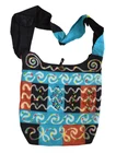 Hippie Shoulder Crossbody Bag Boho Cotton Carry Travel Pouch Side Handmade 12.1
